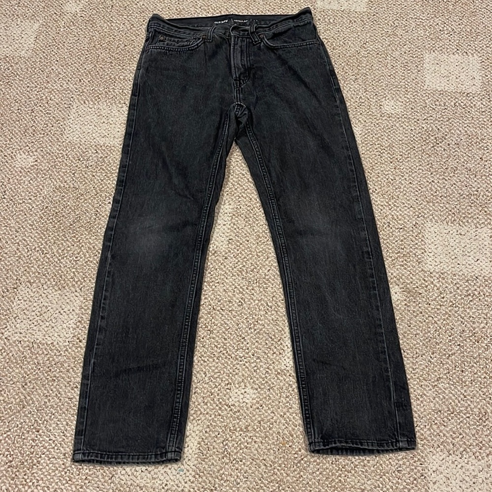 Old Navy Mens Regular Black Jeans Size 30x32